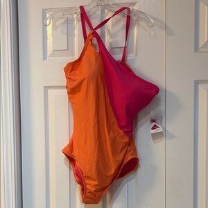 Lands Edn Lycra Women's Vibrant One-Piece Swimsuit